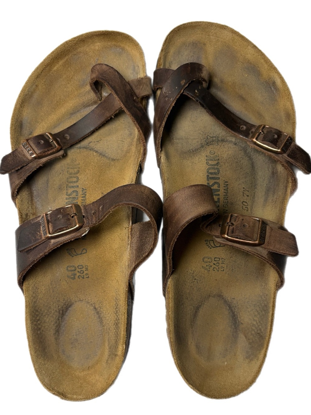 Mayari (Toe-Loop / 2-Strap Slide Sandals) Birkenstocks